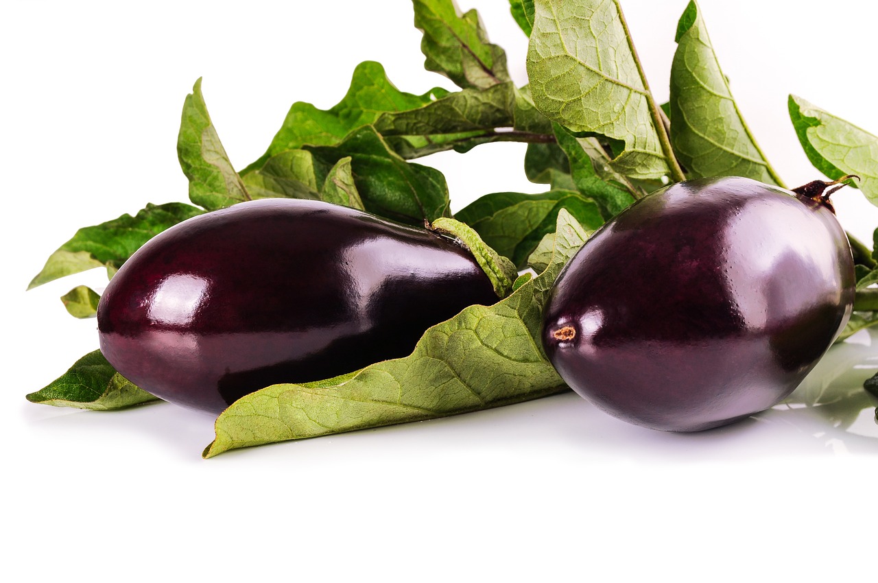 eggplant, vegetables, food